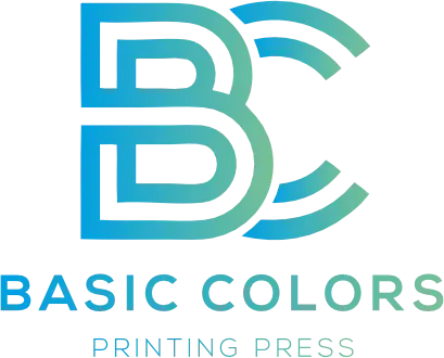شعار مطبعة الألوان الأساسية في جدة